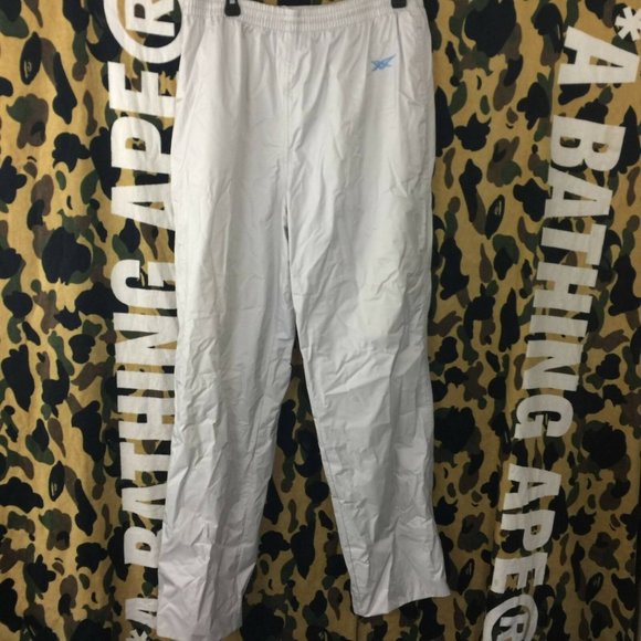 90s Asics Tiger Gray Gore Tex Track Pants Windbreaker Hip Hop Size XL / X Large